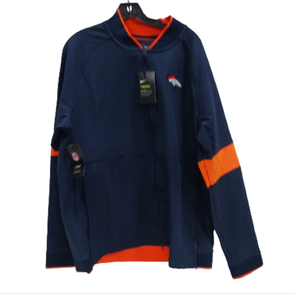 *NWT Men's Nike Navy Denver Broncos Performance Full-Zip Jacket